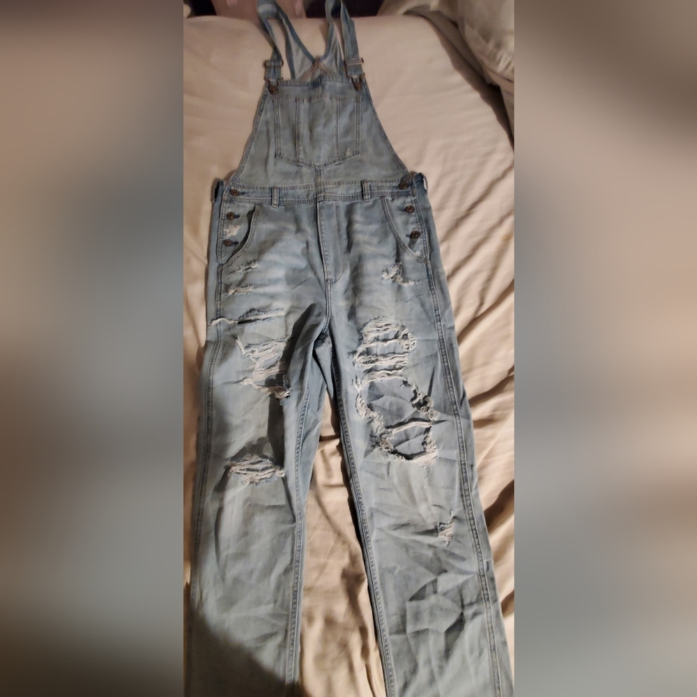 Women's jean overalls